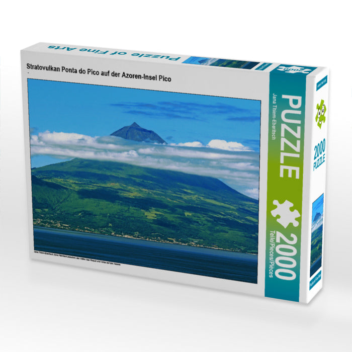 Stratovulkan Ponta do Pico auf der Azoren-Insel Pico 2000 Teile Puzzle quer - CALVENDO Foto-Puzzle'