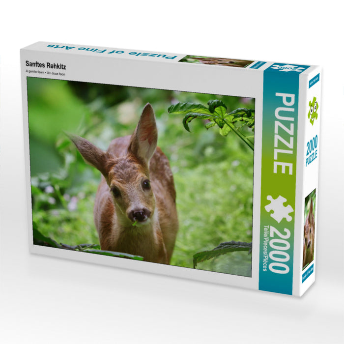 Sanftes Rehkitz 2000 Teile Puzzle quer - CALVENDO Foto-Puzzle'