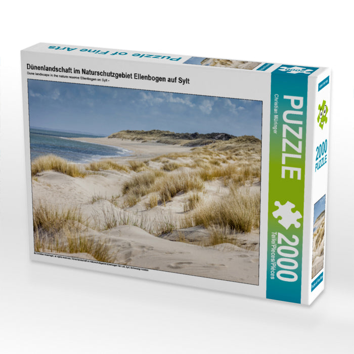 Dünenlandschaft im Naturschutzgebiet Ellenbogen auf Sylt 2000 Teile Puzzle quer - CALVENDO Foto-Puzzle'
