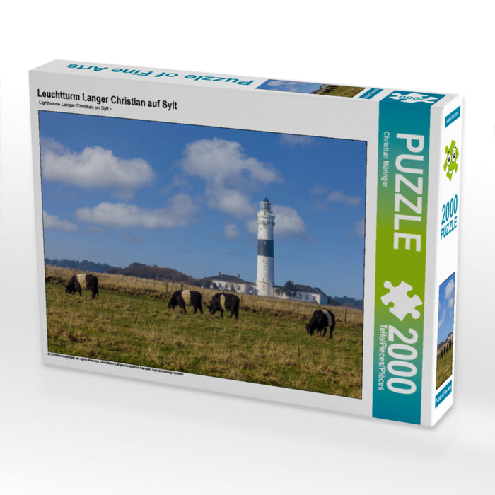 Leuchtturm Langer Christian auf Sylt 2000 Teile Puzzle quer - CALVENDO Foto-Puzzle'
