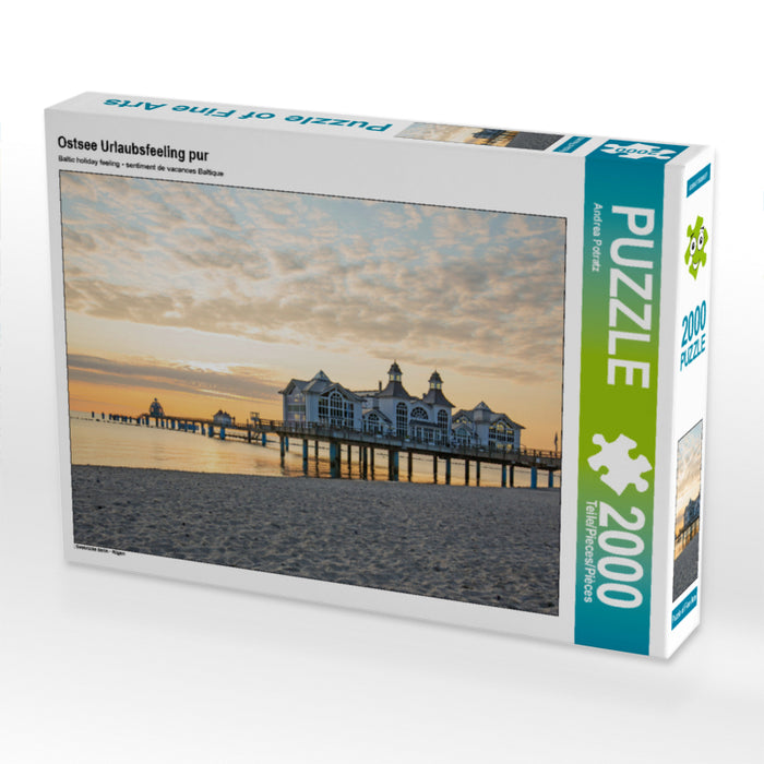 Sentiment de vacances à l'état pur dans la mer Baltique - Puzzle photo CALVENDO 