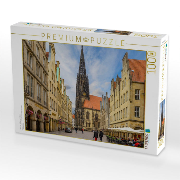 Blick zur St. Lamberti Kirche - CALVENDO Foto-Puzzle'