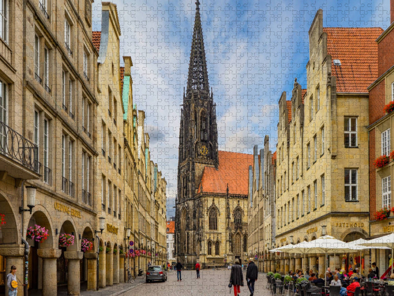 Blick zur St. Lamberti Kirche - CALVENDO Foto-Puzzle'