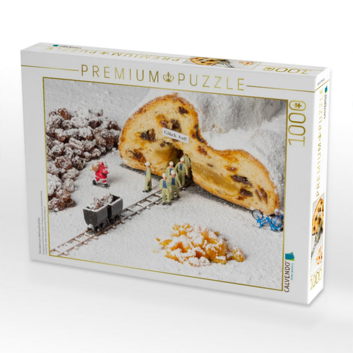 Feierabend am Weihnachtsstollen - CALVENDO Foto-Puzzle'