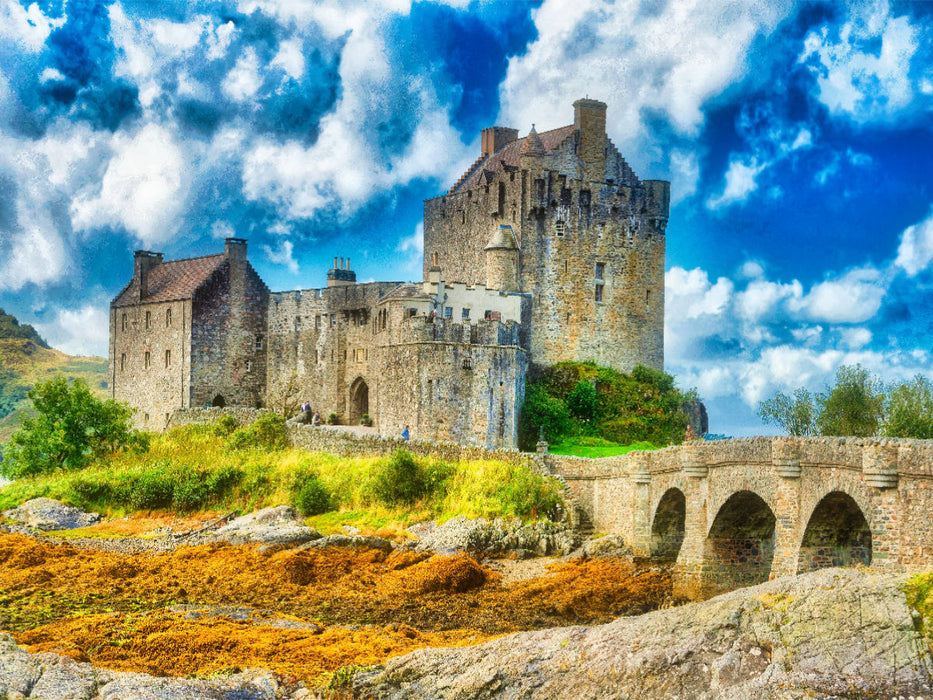 Eilean Donan Castle/ Dornie (13. Jahrhundert) - CALVENDO Foto-Puzzle'