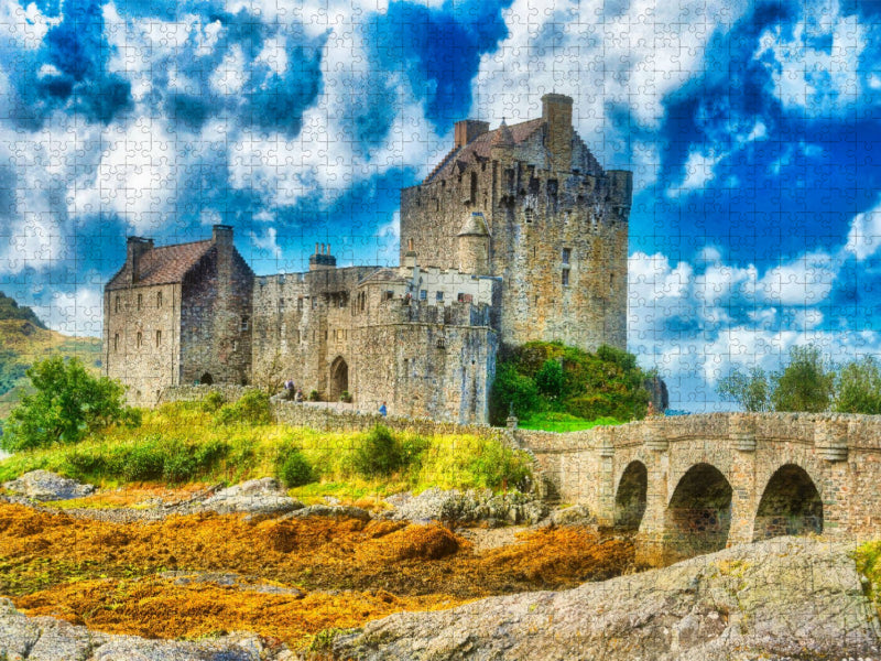 Eilean Donan Castle/ Dornie (13. Jahrhundert) - CALVENDO Foto-Puzzle'