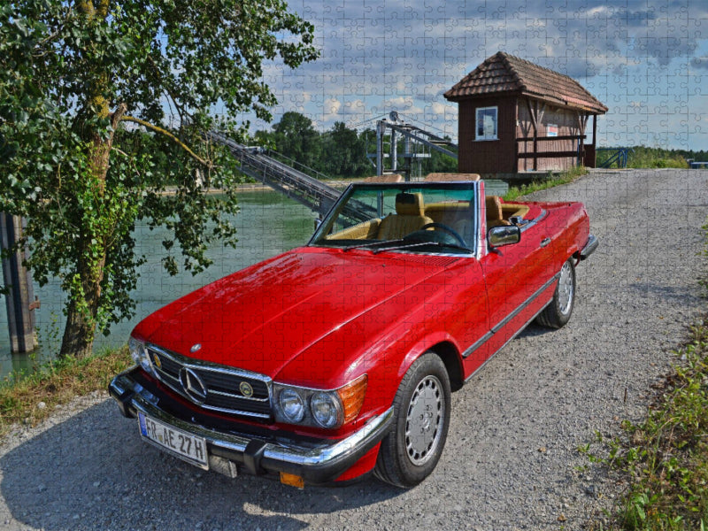 Ein Motiv aus dem Kalender Ein Stern für Amerika - Mercedes Benz 560 SL - CALVENDO Foto-Puzzle'