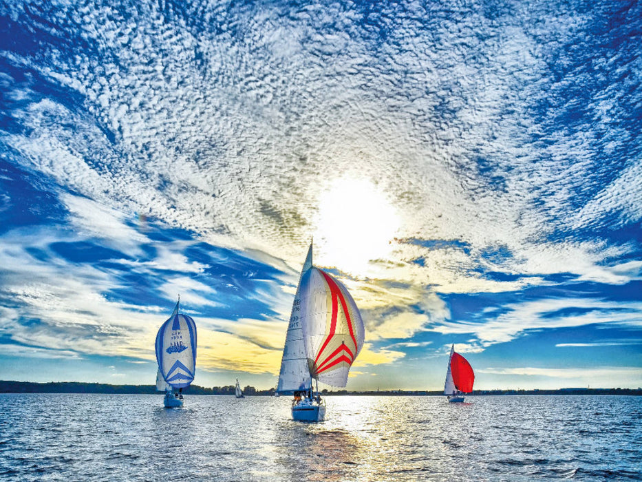 Mittwoch-Abend-Regatta vor Holnis - CALVENDO Foto-Puzzle'