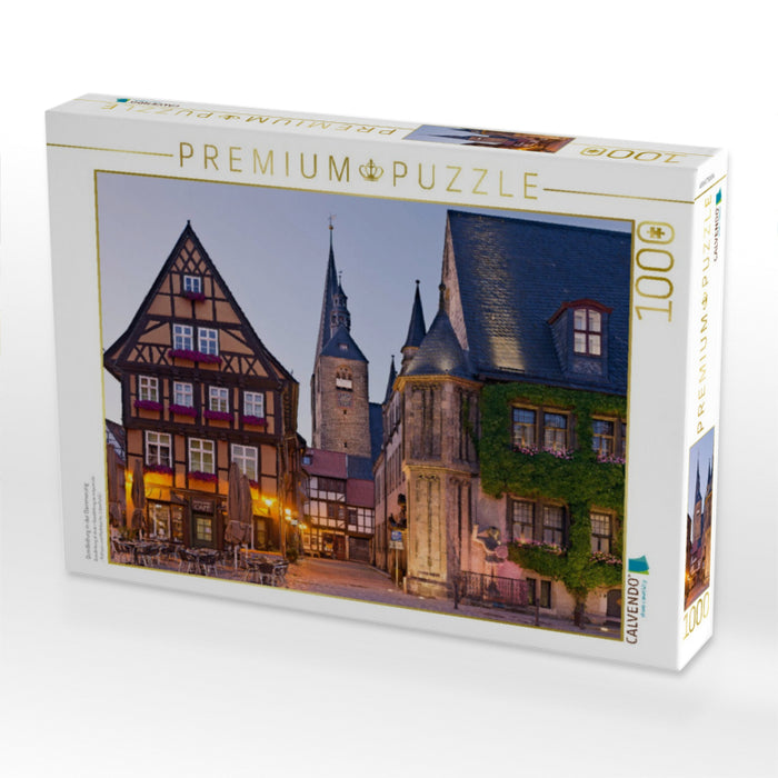 Quedlinburg in der Dämmerung - CALVENDO Foto-Puzzle'