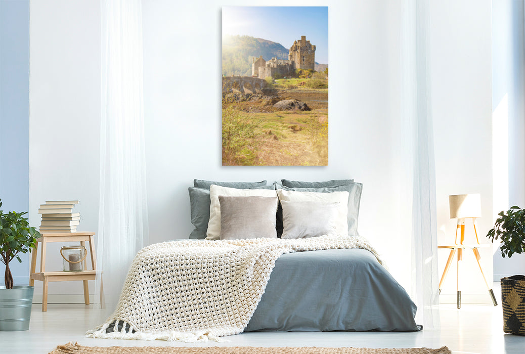 Premium Textil-Leinwand Premium Textil-Leinwand 80 cm x 120 cm  hoch Eilean Donan Castle