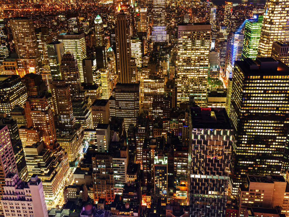 Manhattan bei Nacht - CALVENDO Foto-Puzzle'