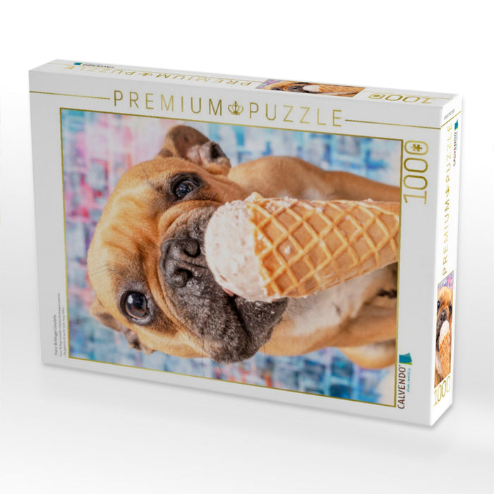 Franz. Bulldogge Lieselotte - CALVENDO Foto-Puzzle'