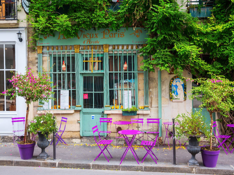 malerisches Cafe in Paris - CALVENDO Foto-Puzzle'