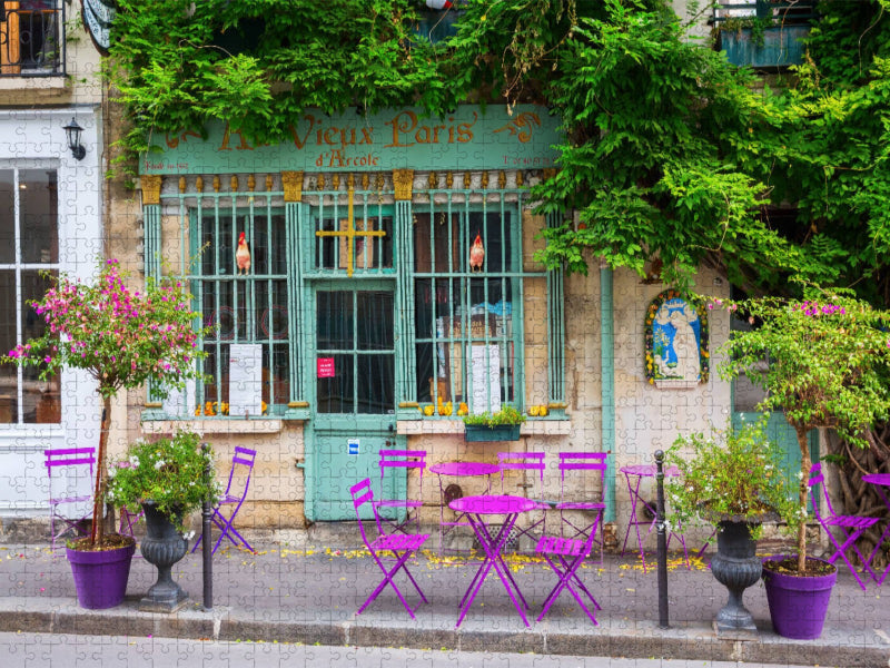 malerisches Cafe in Paris - CALVENDO Foto-Puzzle'