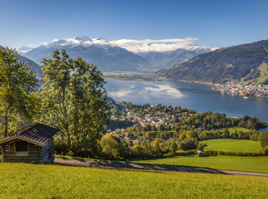 View of Lake Zell - CALVENDO photo puzzle 