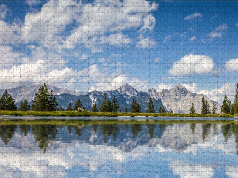 Kaltwassersee oberhalb Seefeld 2000 Teile Puzzle quer - CALVENDO Foto-Puzzle'