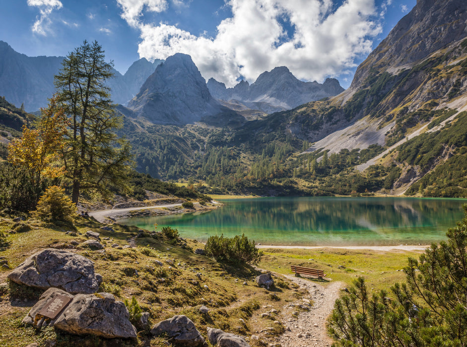 Seebensee dans le Gaistal, Ehrwald - Puzzle photo CALVENDO 