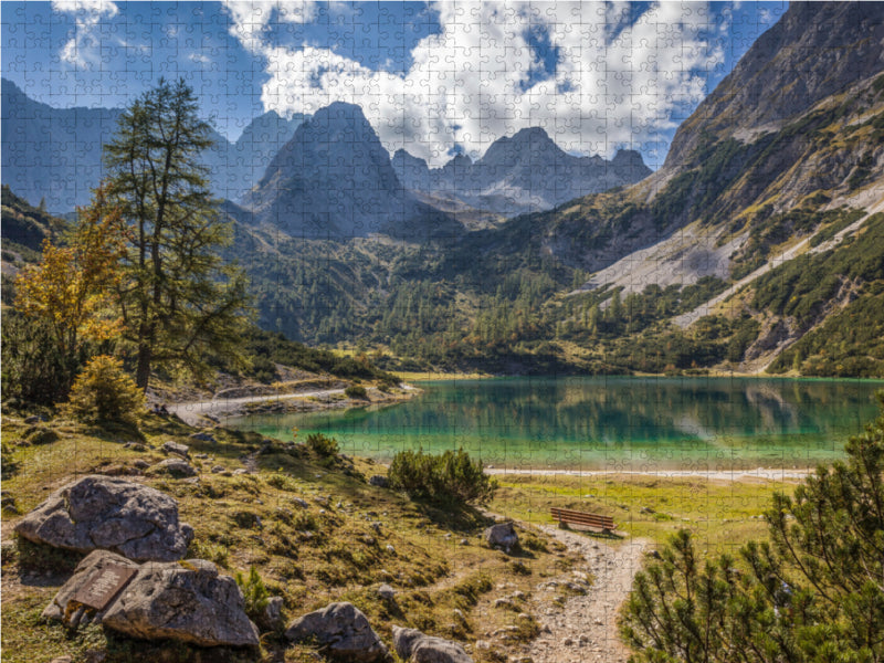 Seebensee dans le Gaistal, Ehrwald - Puzzle photo CALVENDO 