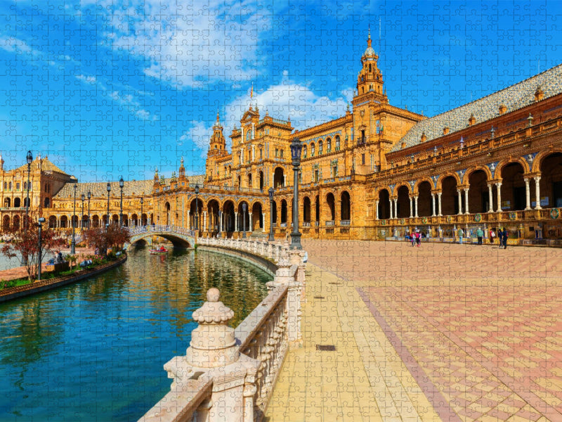 Plaza de Espana in Sevilla, Spanien - CALVENDO Foto-Puzzle'
