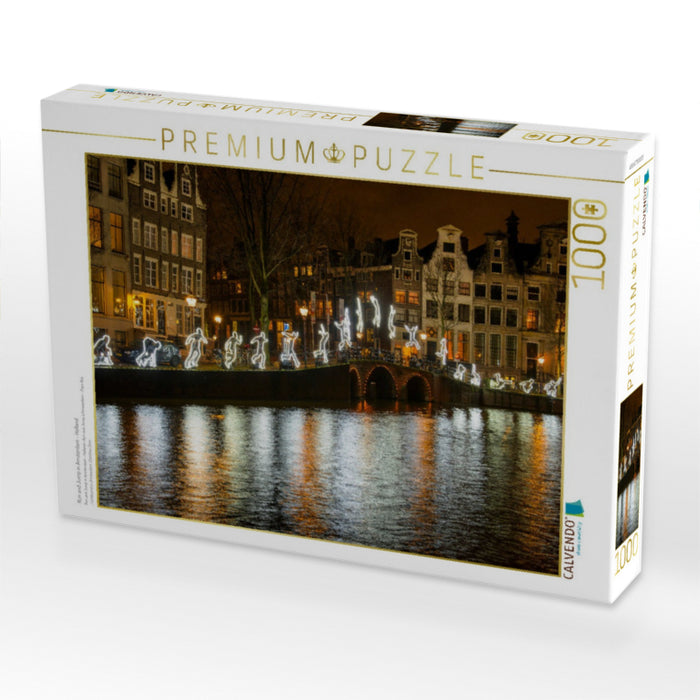 Run and Jump in Amsterdam - Holland - CALVENDO Foto-Puzzle'