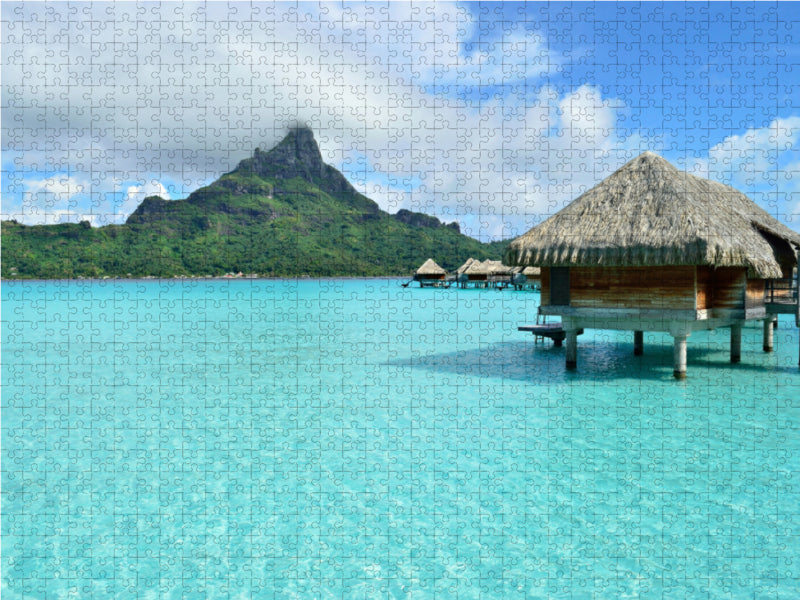 Resort auf Bora Bora 2000 Teile Puzzle quer - CALVENDO Foto-Puzzle'