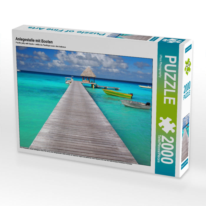 Anlegestelle mit Booten 2000 Teile Puzzle quer - CALVENDO Foto-Puzzle'
