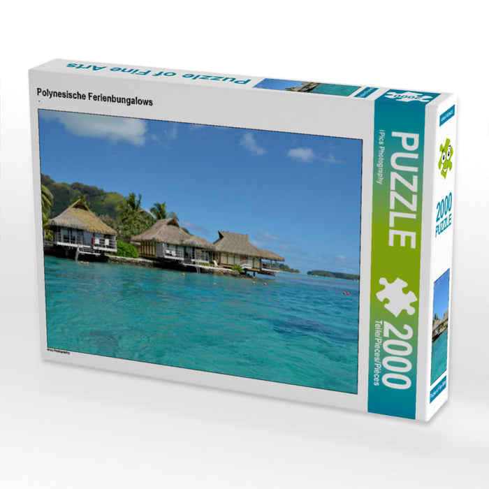 Polynesian holiday bungalows - CALVENDO photo puzzle 