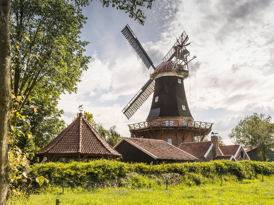 Mühle an der Ostfriesischen Mühlenstraße - CALVENDO Foto-Puzzle'