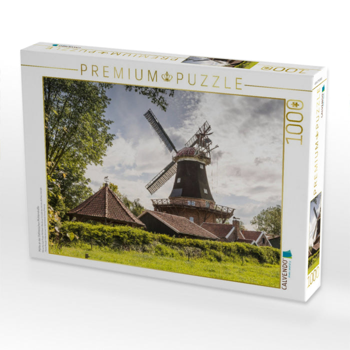 Mühle an der Ostfriesischen Mühlenstraße - CALVENDO Foto-Puzzle'