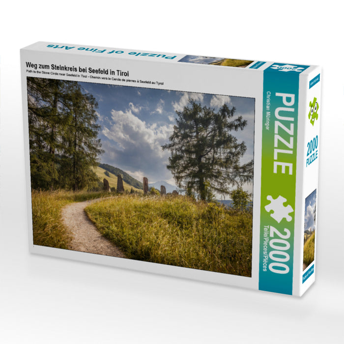 Weg zum Steinkreis bei Seefeld in Tirol 2000 Teile Puzzle quer - CALVENDO Foto-Puzzle'