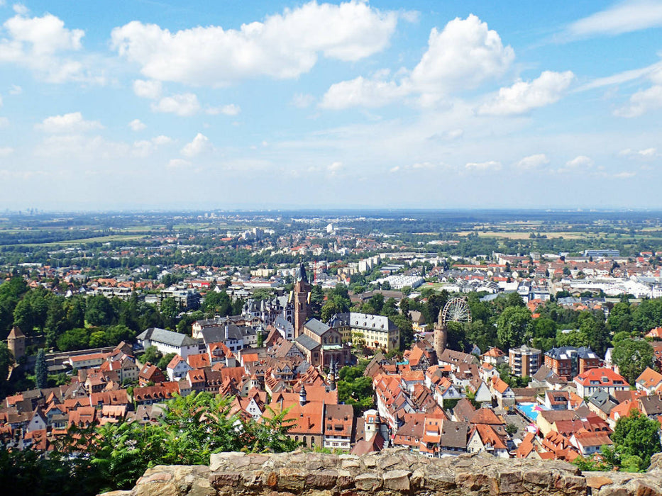 Blick über Weinheim zur Kerve - CALVENDO Foto-Puzzle'