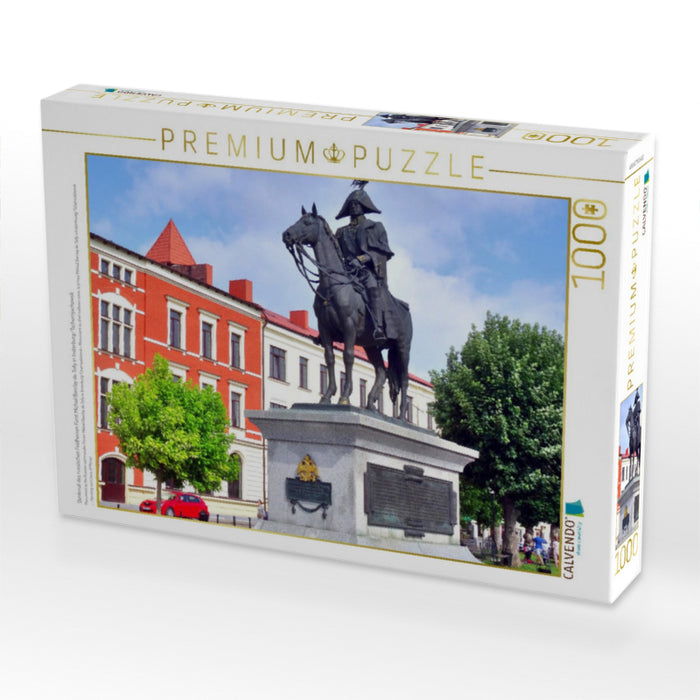 Denkmal des russischen Feldherren Fürst Michail Barclay de Tolly in Insterburg/Tschernjachowsk - CALVENDO Foto-Puzzle'