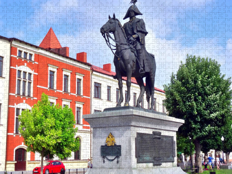 Denkmal des russischen Feldherren Fürst Michail Barclay de Tolly in Insterburg/Tschernjachowsk - CALVENDO Foto-Puzzle'