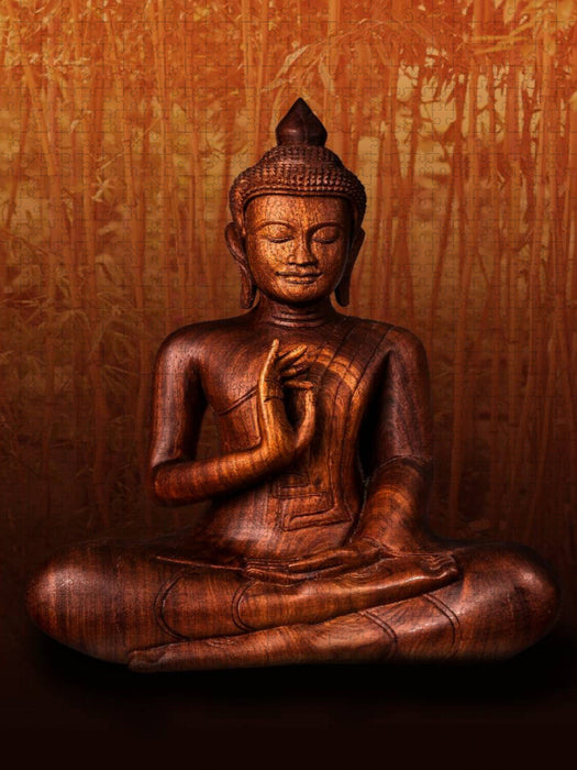 Buddhistischer Mönch im Lotussitz - CALVENDO Foto-Puzzle'