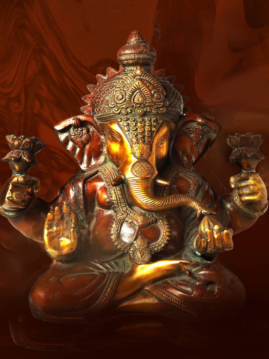 Ganesha, der überaus beliebte Überwinder aller Schwierigkeiten und Hindernisse - CALVENDO Foto-Puzzle'