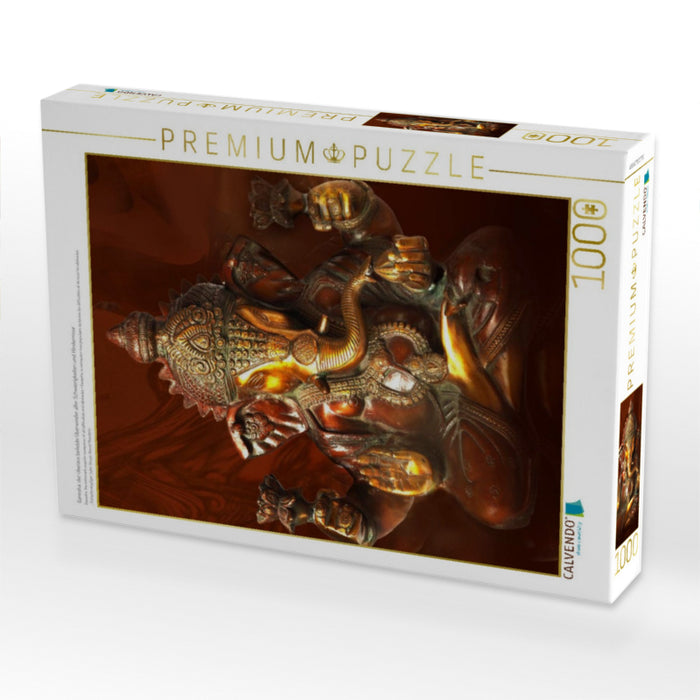 Ganesha, der überaus beliebte Überwinder aller Schwierigkeiten und Hindernisse - CALVENDO Foto-Puzzle'