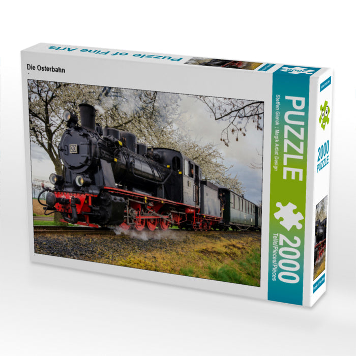 The Easter train - CALVENDO photo puzzle 