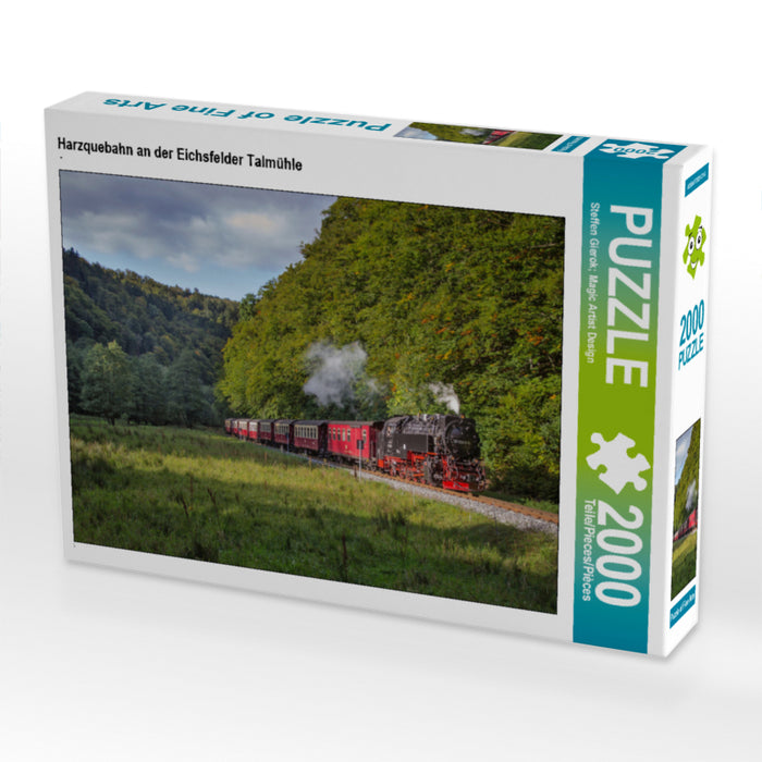 Harzquebahn an der Eichsfelder Talmühle 2000 Teile Puzzle quer - CALVENDO Foto-Puzzle'