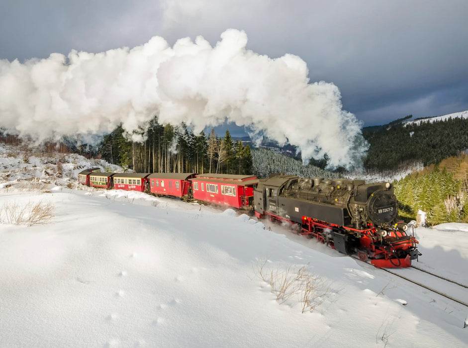 Brockenbahn bei Drei Annen 2000 Teile Puzzle quer - CALVENDO Foto-Puzzle'