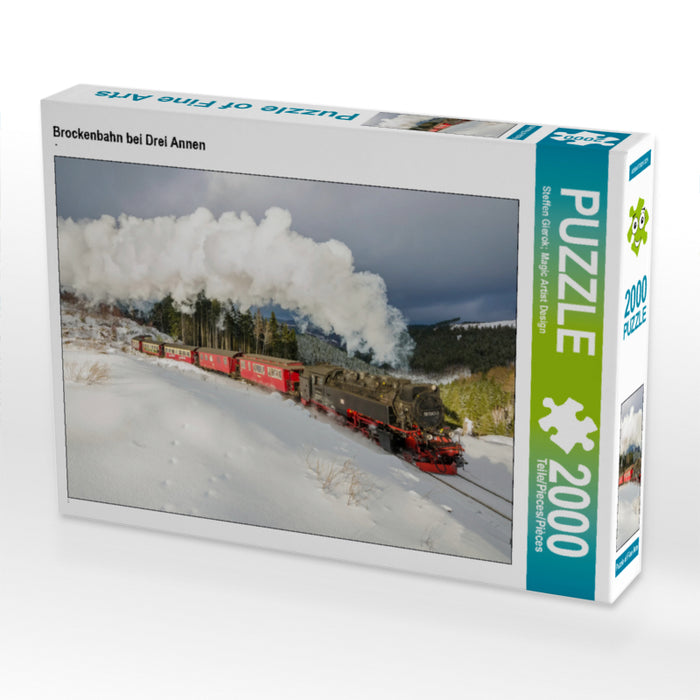 Brockenbahn bei Drei Annen 2000 Teile Puzzle quer - CALVENDO Foto-Puzzle'