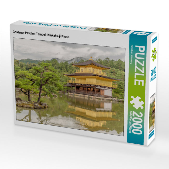 Goldener Pavillon Tempel: Kinkaku-ji Kyoto 2000 Teile Puzzle quer - CALVENDO Foto-Puzzle'