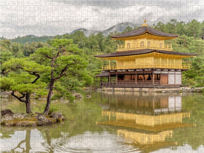 Goldener Pavillon Tempel: Kinkaku-ji Kyoto 2000 Teile Puzzle quer - CALVENDO Foto-Puzzle'