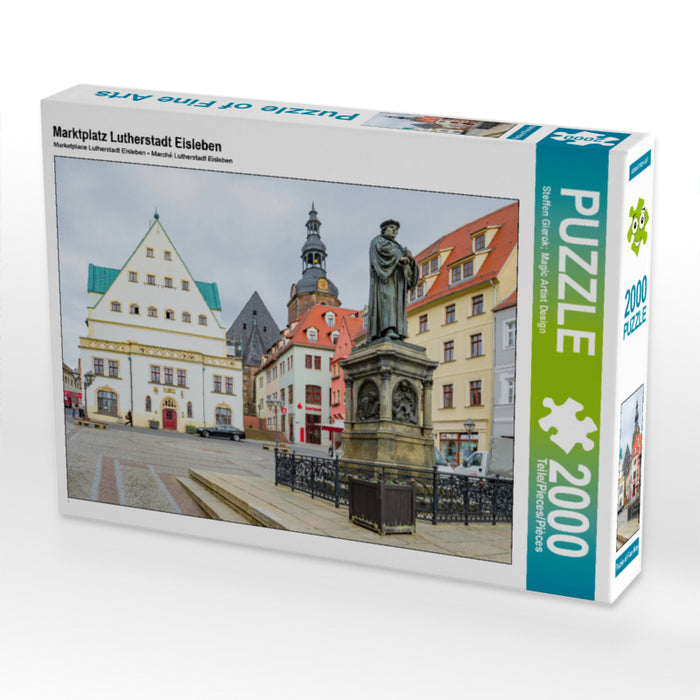 Marktplatz Lutherstadt Eisleben 2000 Teile Puzzle quer - CALVENDO Foto-Puzzle'