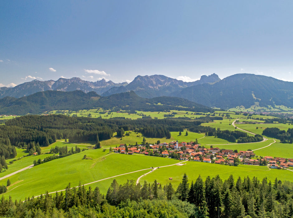 View over Zell to the Aggenstein - CALVENDO photo puzzle 