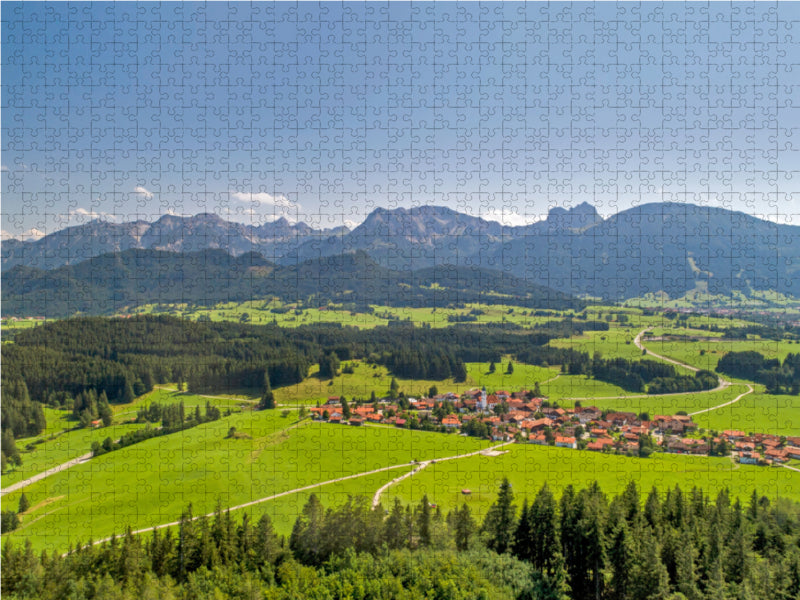 View over Zell to the Aggenstein - CALVENDO photo puzzle 