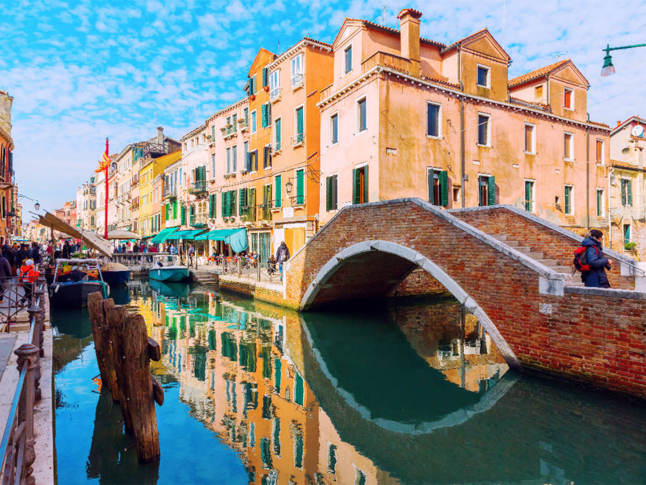 Kanal in Venedig - CALVENDO Foto-Puzzle'