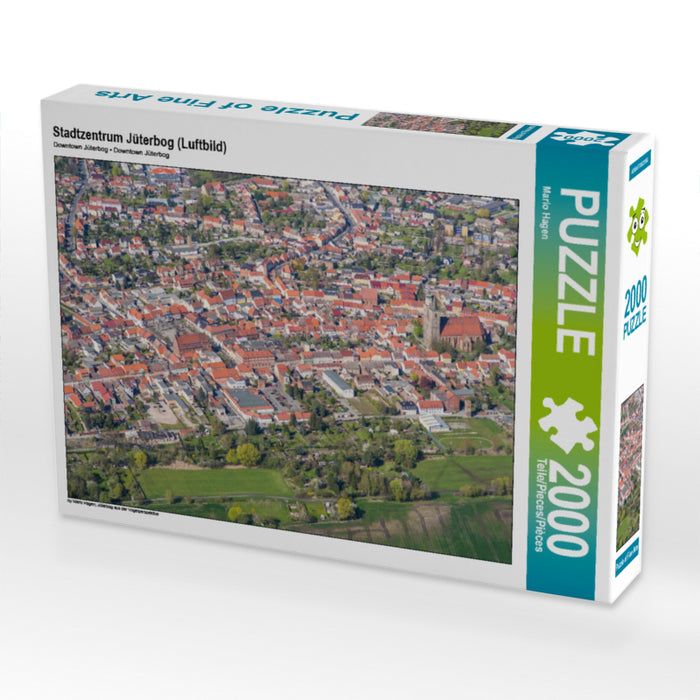 Stadtzentrum Jüterbog (Luftbild) 2000 Teile Puzzle quer - CALVENDO Foto-Puzzle'