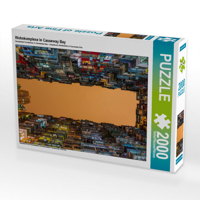 Wohnkomplexe in Causeway Bay 2000 Teile Puzzle quer - CALVENDO Foto-Puzzle'