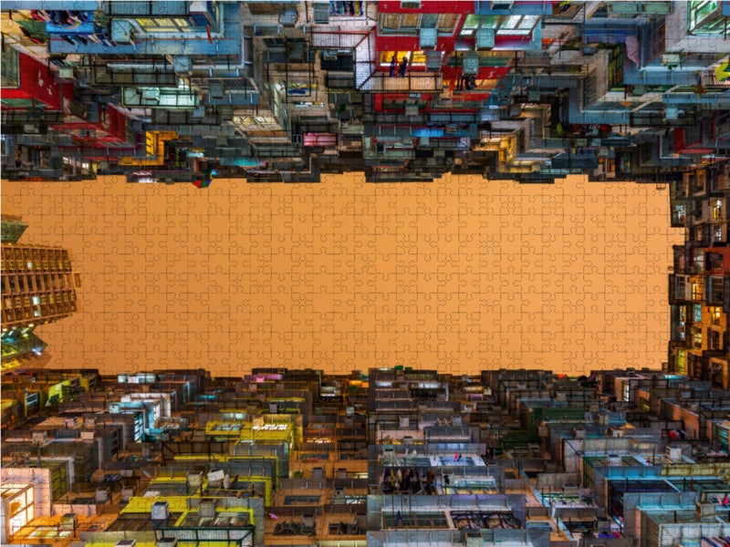 Wohnkomplexe in Causeway Bay 2000 Teile Puzzle quer - CALVENDO Foto-Puzzle'