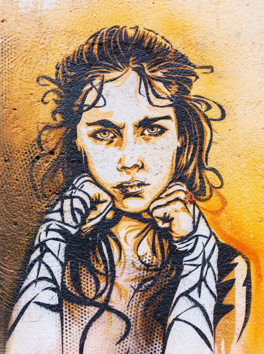 Streetart in Paris, Frankreich 2000 Teile Puzzle hoch - CALVENDO Foto-Puzzle'